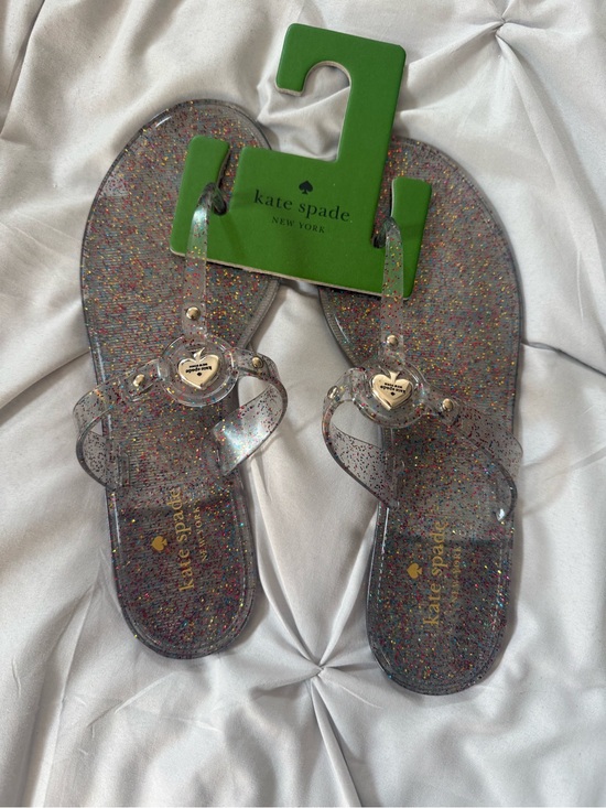 kate spade Shoes - Kate Spade black Glitter Jelly Sandals - Multicolor Sparkle